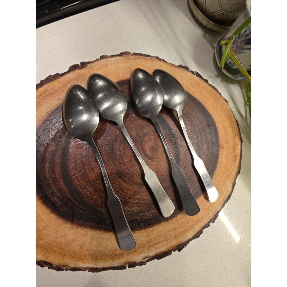 Lot Of 4 Lifetime Cutlery LCU 64 Table Spoons Stainless Vintage - Picture 14 of 14
